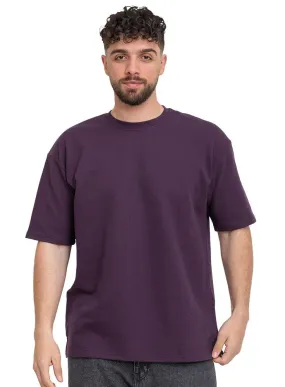 Violet V- Squares O.S Round T-Shirt