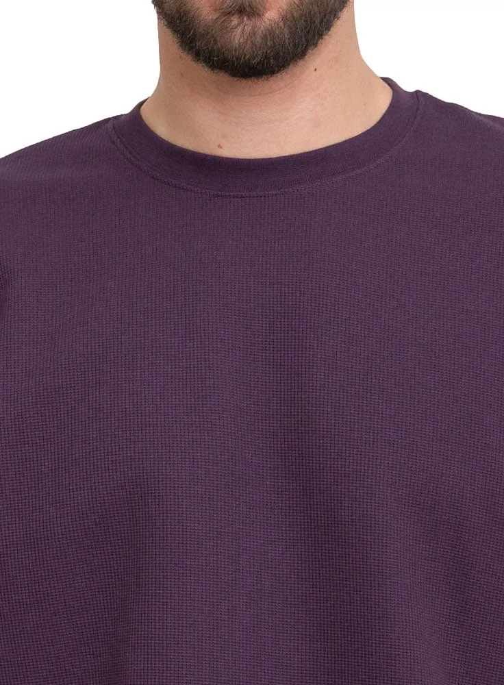 Violet V- Squares O.S Round T-Shirt