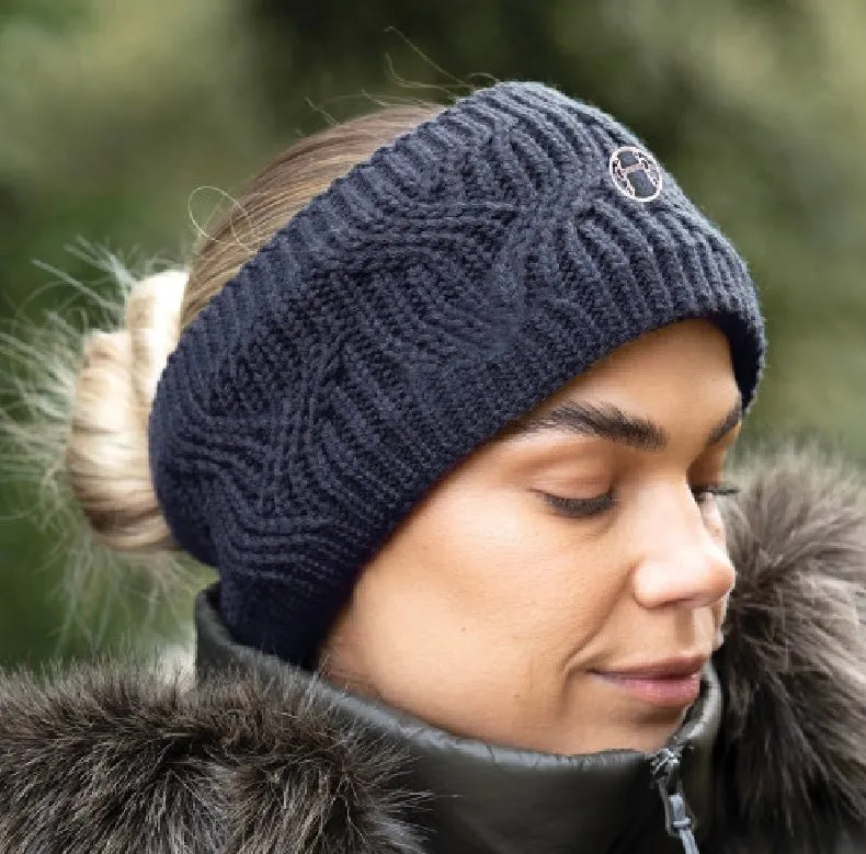 Vortex Recycled Knit Headband - Navy