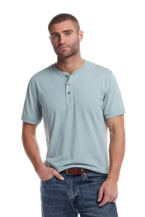 Weatherproof Vintage Jersey Henley Shirt for Men in Sea Spray Heather | S253659GK-SEA MIST HEATHER