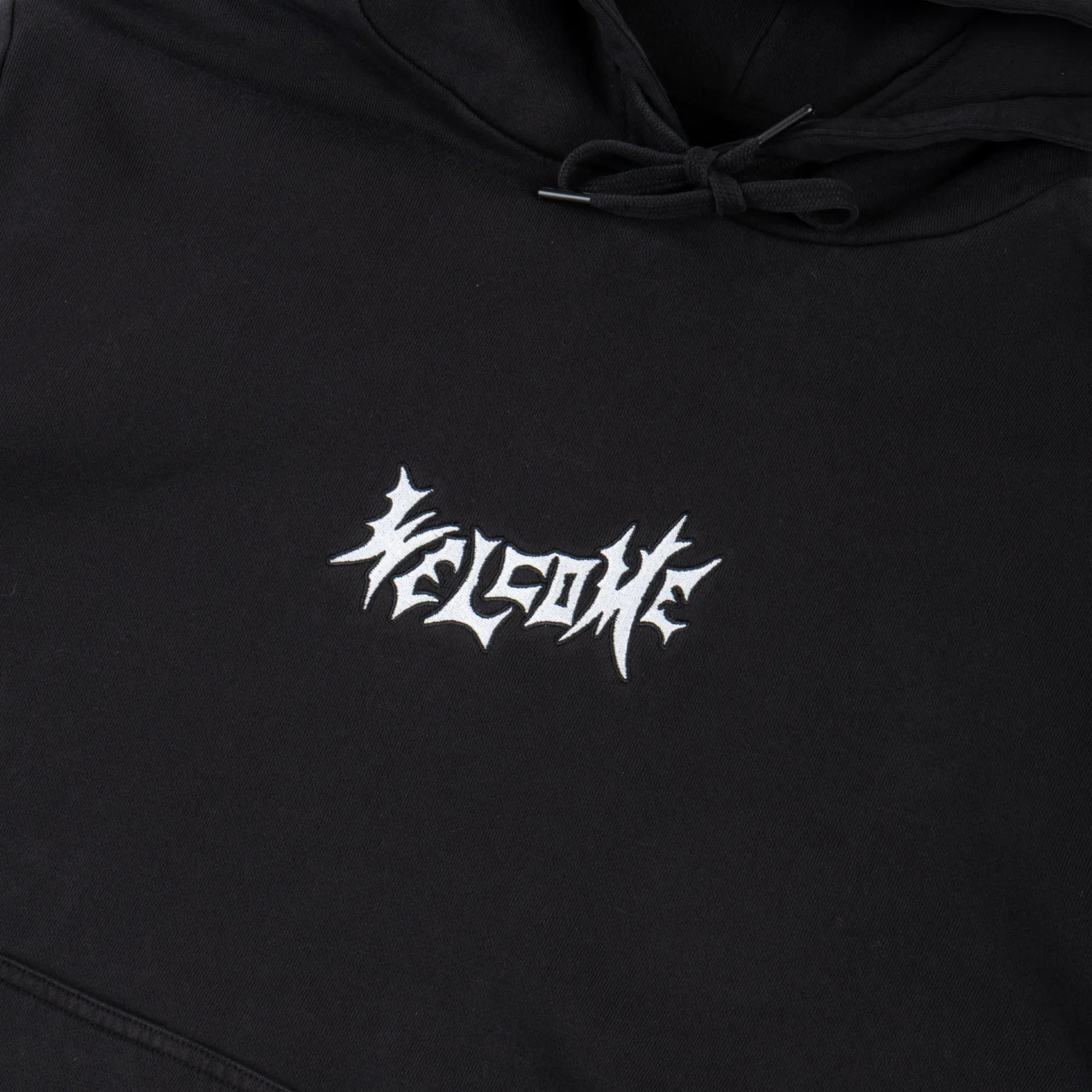 Welcome Vampire Pigment Dyed Hoodie - Vintage Black