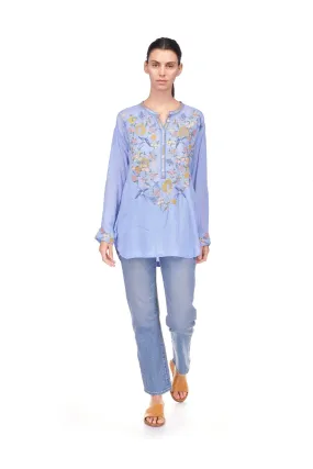 Zinnia Tunic by Johnny Was in Della Robbia Blue