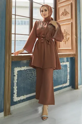 ZRF Women Mona Tunic Pants Set - Camel - Fresno